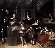 Juan Bautista Martinez del Mazo The Artists Family oil painting on canvas